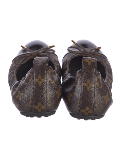 Louis Vuitton LV Monogram Bow Accents Ballet Flats