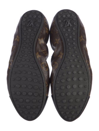 Louis Vuitton LV Monogram Bow Accents Ballet Flats