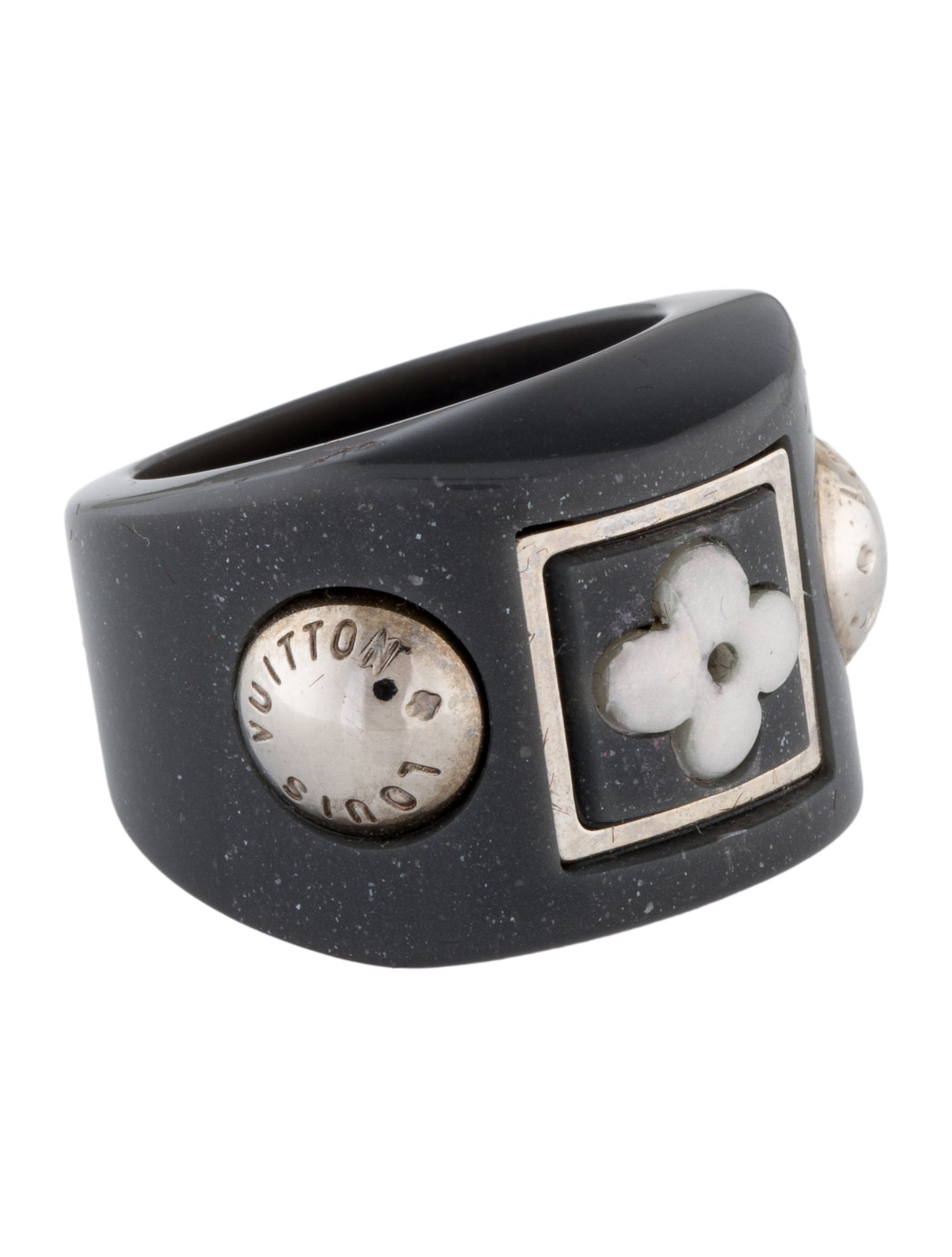 Louis Vuitton Resin Blossom Signet Ring