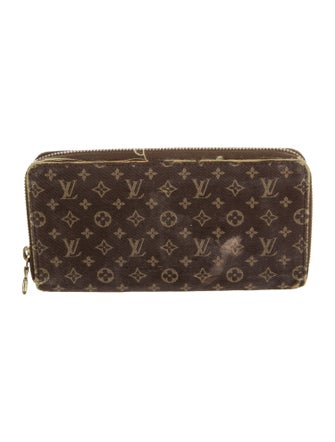 Louis Vuitton Monogram Mini Lin Pattern Zippy Wallet