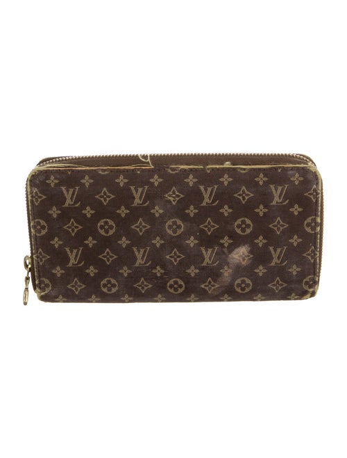 Louis Vuitton Monogram Mini Lin Pattern Zippy Wallet