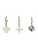 Louis Vuitton Enamel Set of 3 Sweet Monogram Drop Earrings
