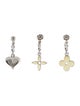 Louis Vuitton Enamel Set of 3 Sweet Monogram Drop Earrings