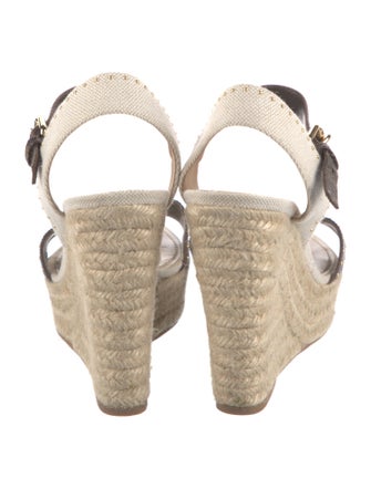 Louis Vuitton LV Monogram Studded Accents Espadrilles