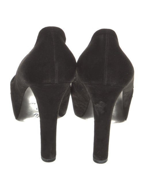 Louis Vuitton Suede Cutout Accent Pumps