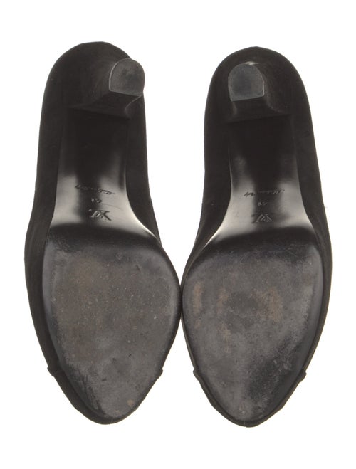 Louis Vuitton Suede Cutout Accent Pumps