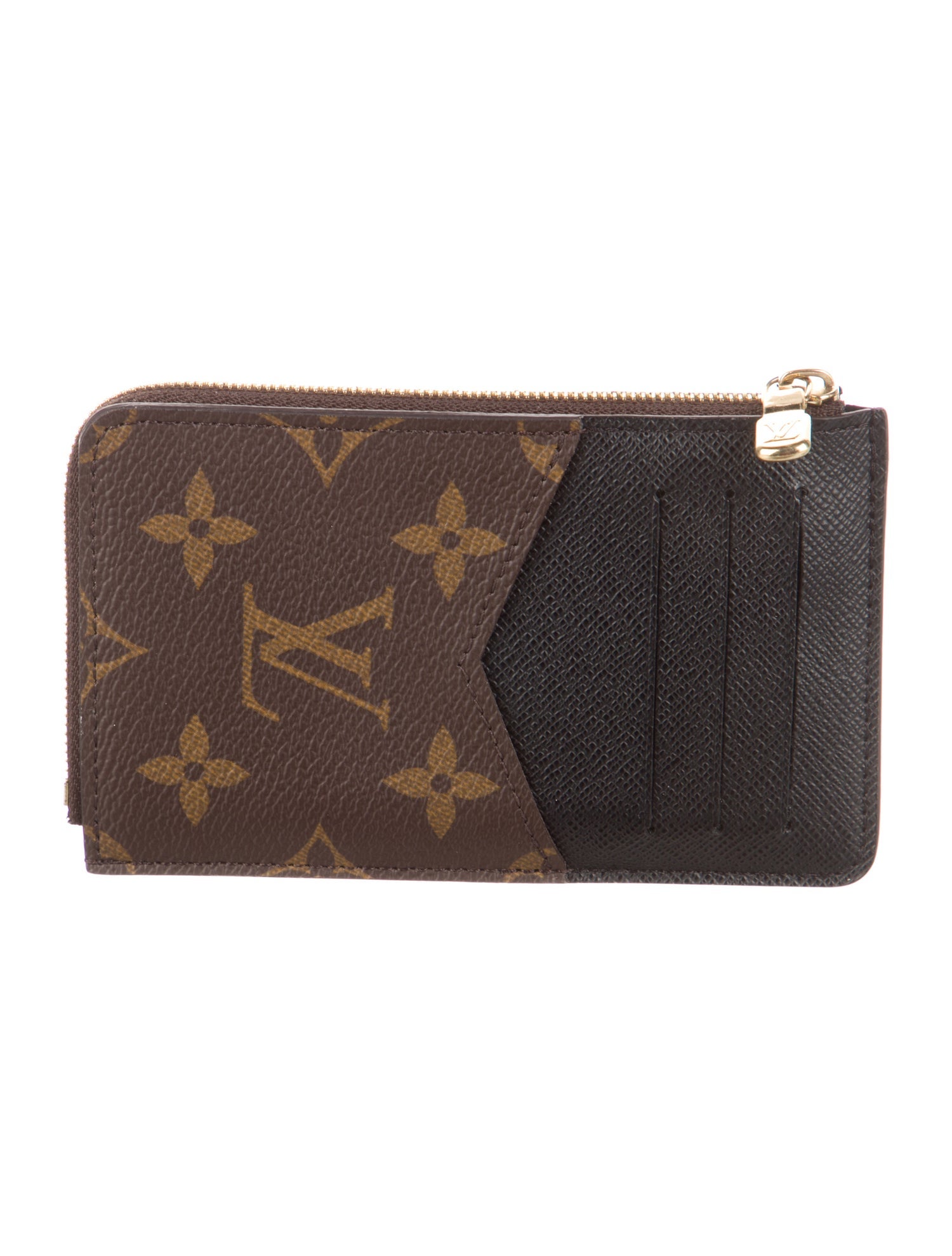 Louis Vuitton LV Monogram Coated Canvas Card Holder Recto Verso
