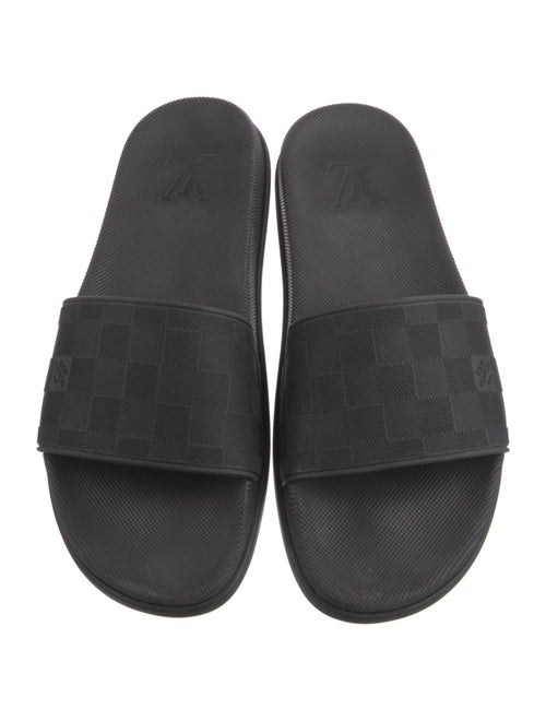 Louis Vuitton Damier Graphite Pattern Rubber Slides