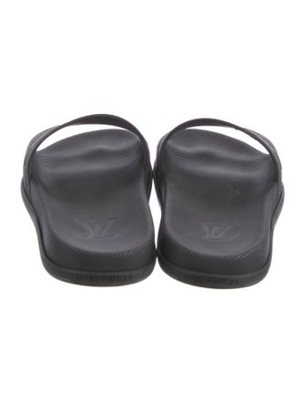 Louis Vuitton Damier Graphite Pattern Rubber Slides