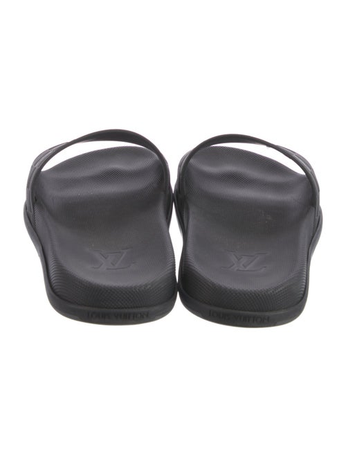 Louis Vuitton Damier Graphite Pattern Rubber Slides