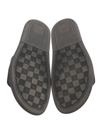 Louis Vuitton Damier Graphite Pattern Rubber Slides