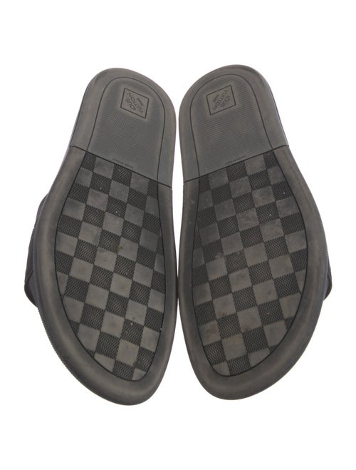Louis Vuitton Damier Graphite Pattern Rubber Slides