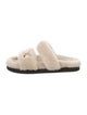 Louis Vuitton LV Monogram Faux Fur Slides