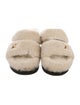 Louis Vuitton LV Monogram Faux Fur Slides