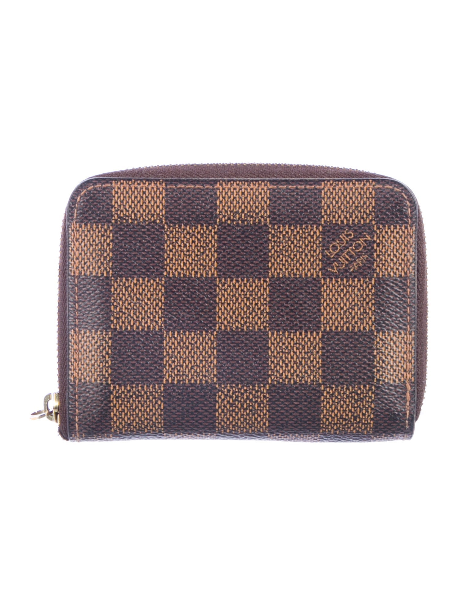 Louis Vuitton 2014 Damier Ebene Pattern Zippy Coin Purse