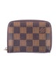 Louis Vuitton 2014 Damier Ebene Pattern Zippy Coin Purse
