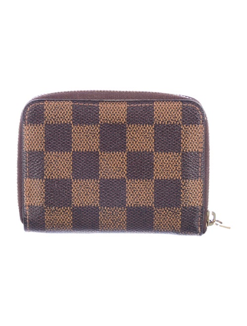 Louis Vuitton 2014 Damier Ebene Pattern Zippy Coin Purse