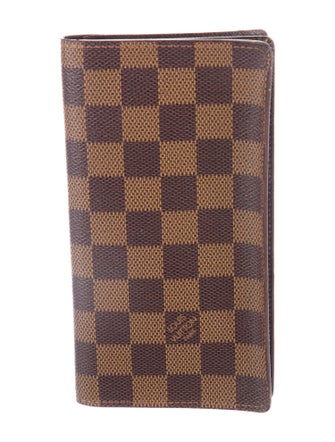Louis Vuitton 1998 Damier Ebene Pattern Bifold Wallet