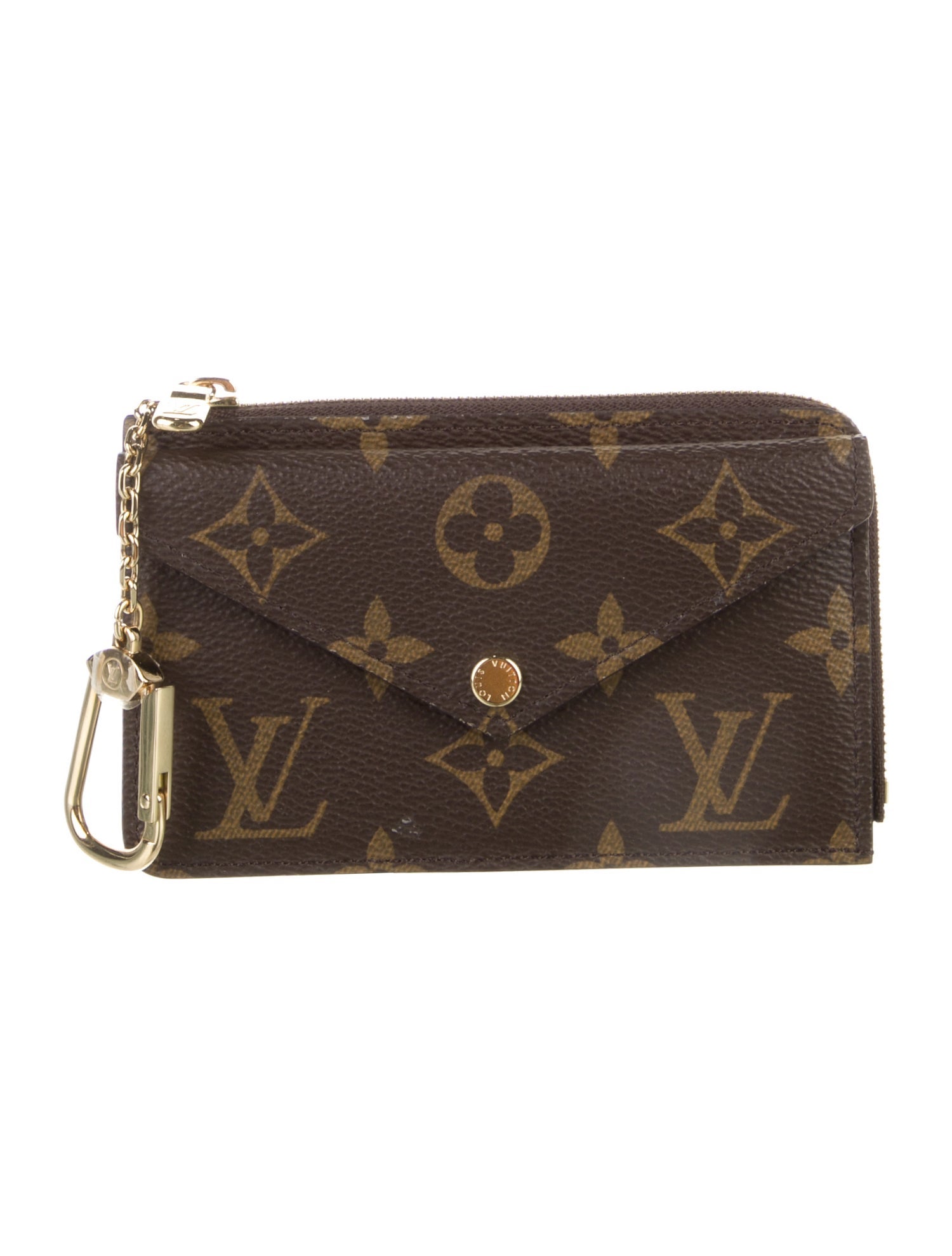 Louis Vuitton LV Monogram Coated Canvas Card Holder Recto Verso