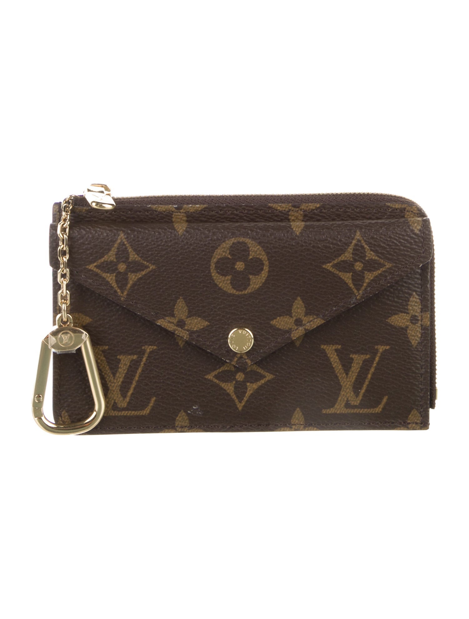 Louis Vuitton LV Monogram Coated Canvas Card Holder Recto Verso