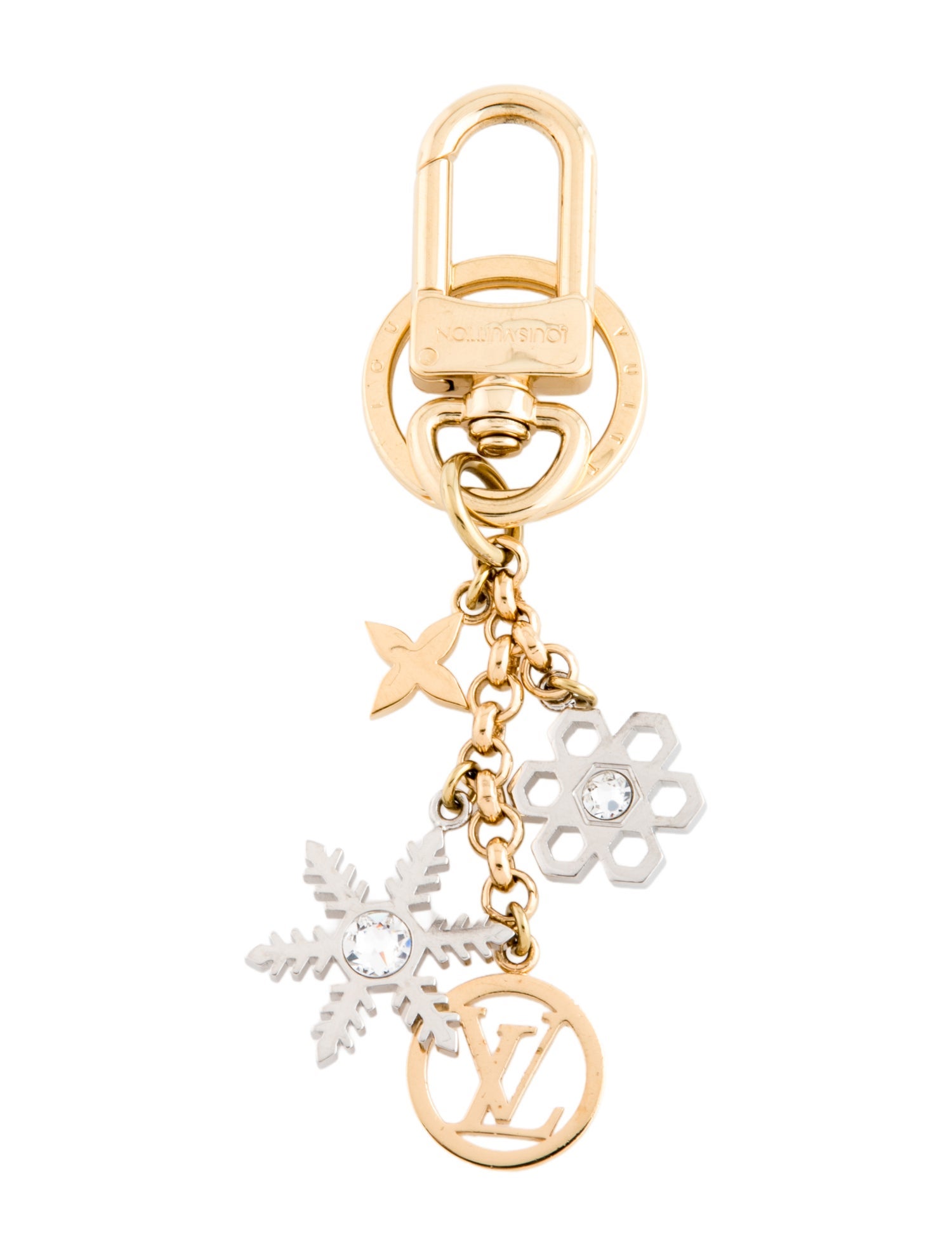 Louis Vuitton 2020 Swarovski Snowflake Bag Charm & Key Holder