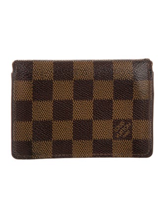 Louis Vuitton 1998 Damier Ebene Pattern Card Case