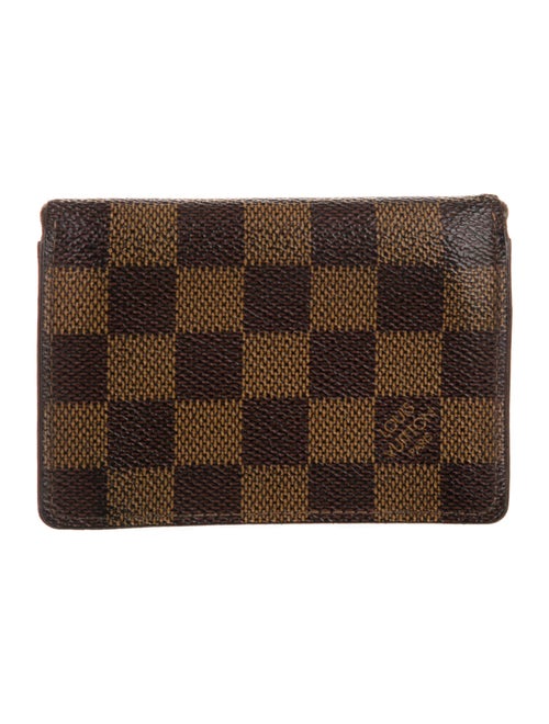 Louis Vuitton 1998 Damier Ebene Pattern Card Case