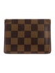 Louis Vuitton 1998 Damier Ebene Pattern Card Case