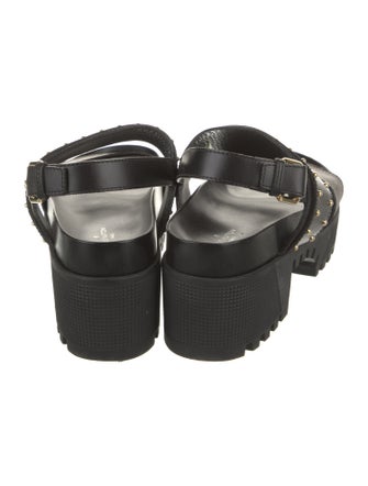 Louis Vuitton LV Monogram Leather Slingback Sandals