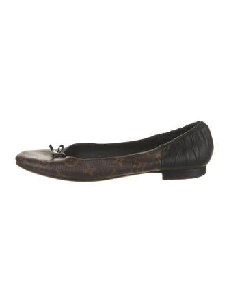 Louis Vuitton LV Monogram Bow Accents Ballet Flats