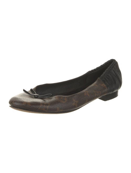 Louis Vuitton LV Monogram Bow Accents Ballet Flats