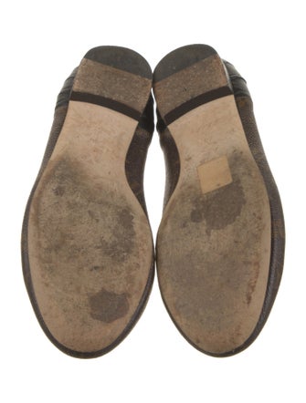 Louis Vuitton LV Monogram Bow Accents Ballet Flats