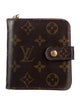 Louis Vuitton 2000 LV Monogram Compact Zippé Wallet