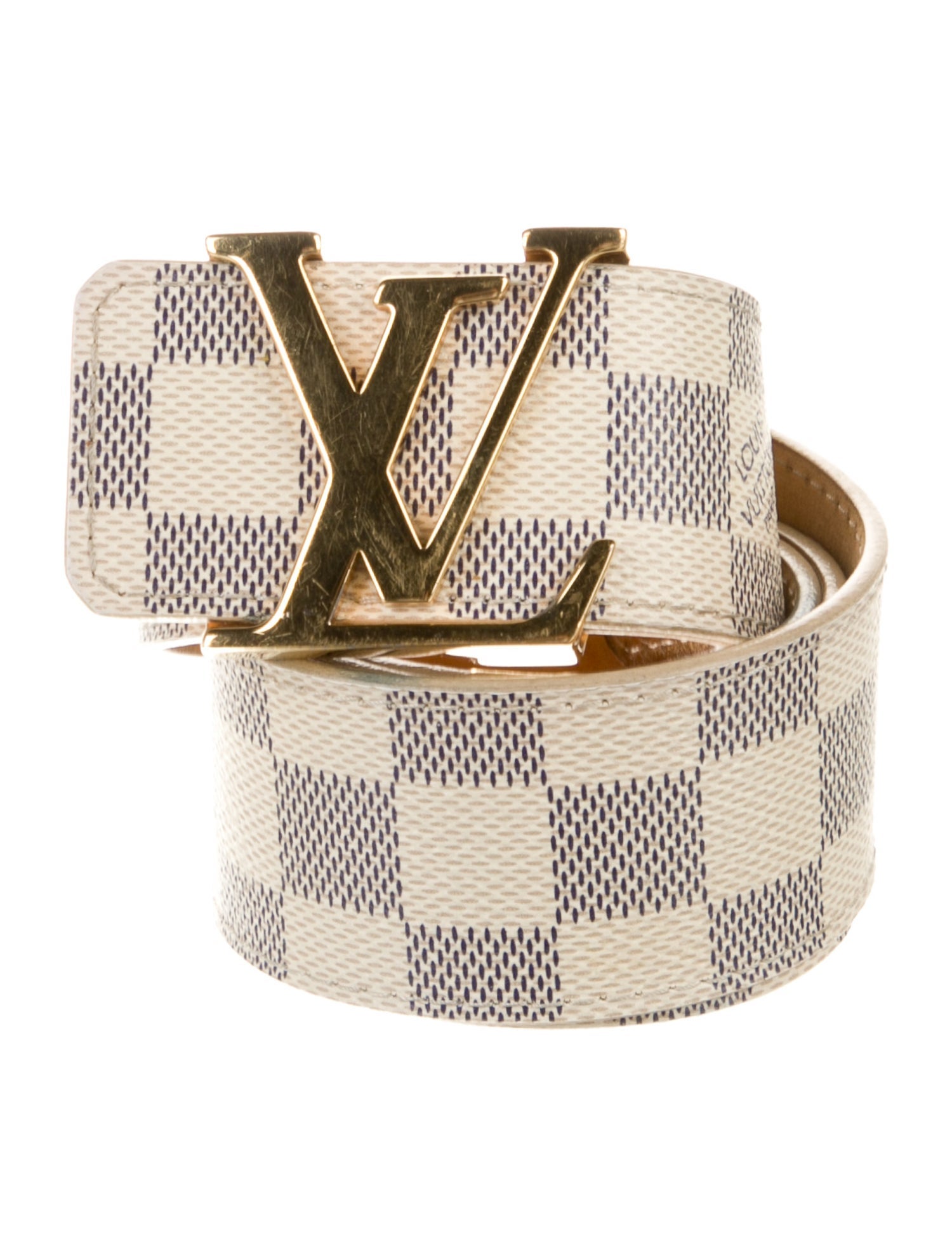 Louis Vuitton 2012 Damier Azur Pattern Waist Belt