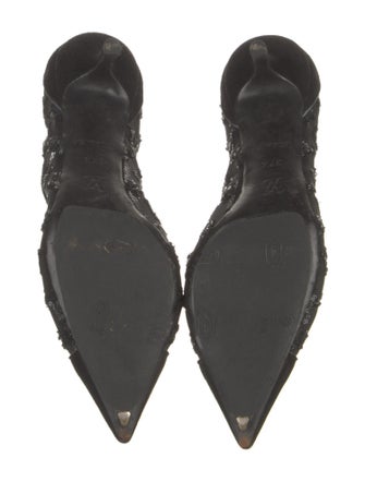 Louis Vuitton Lace Sequin Embellishments Pumps