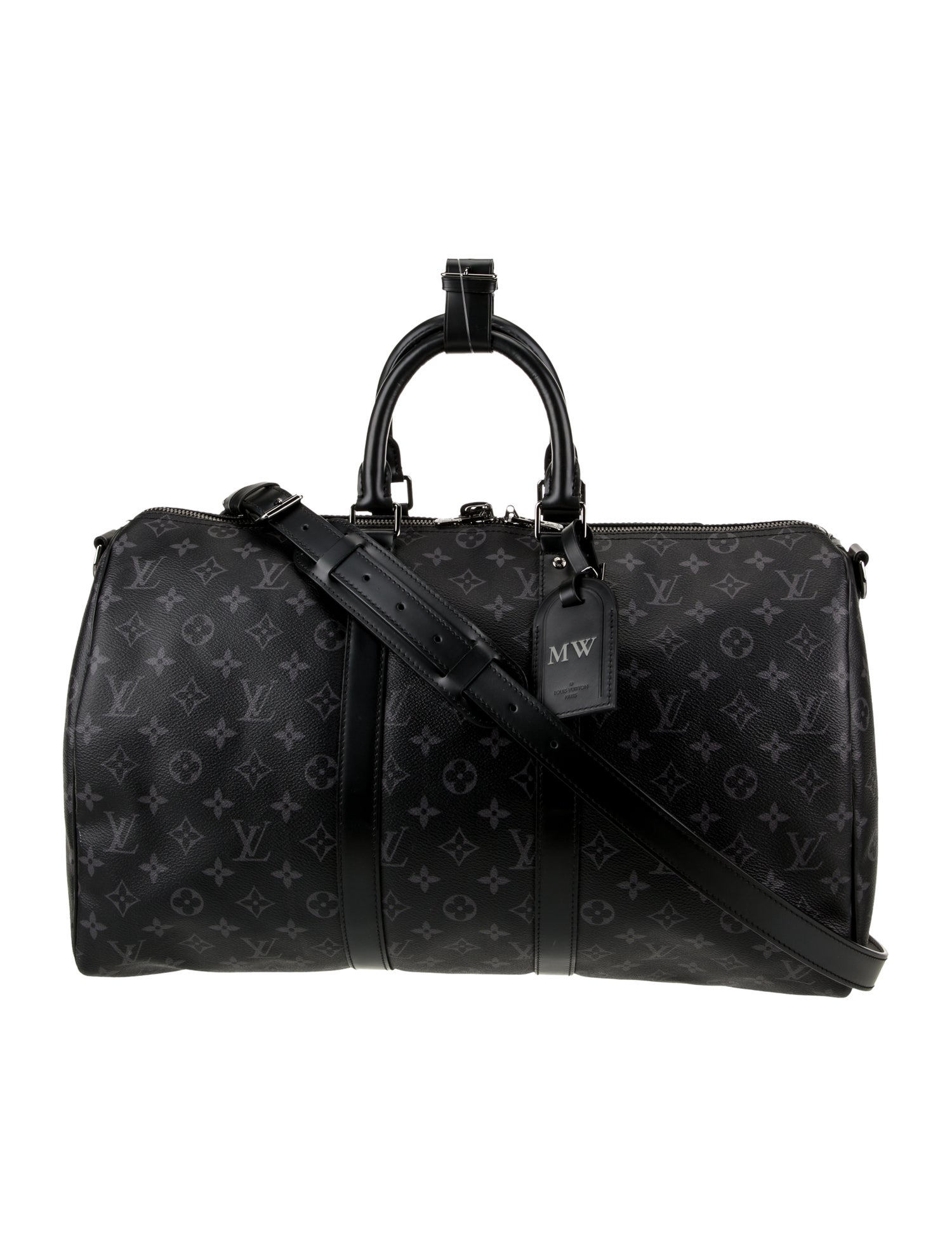 Louis Vuitton Monogram Eclipse Keepall Bandouliere 45