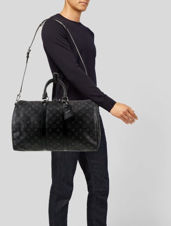 Louis Vuitton Monogram Eclipse Keepall Bandouliere 45