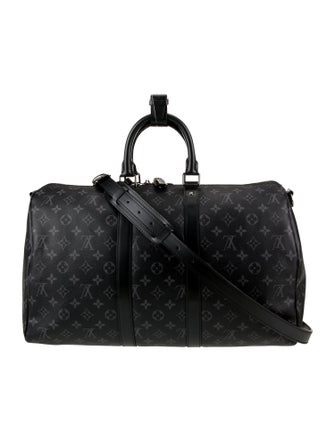 Louis Vuitton Monogram Eclipse Keepall Bandouliere 45