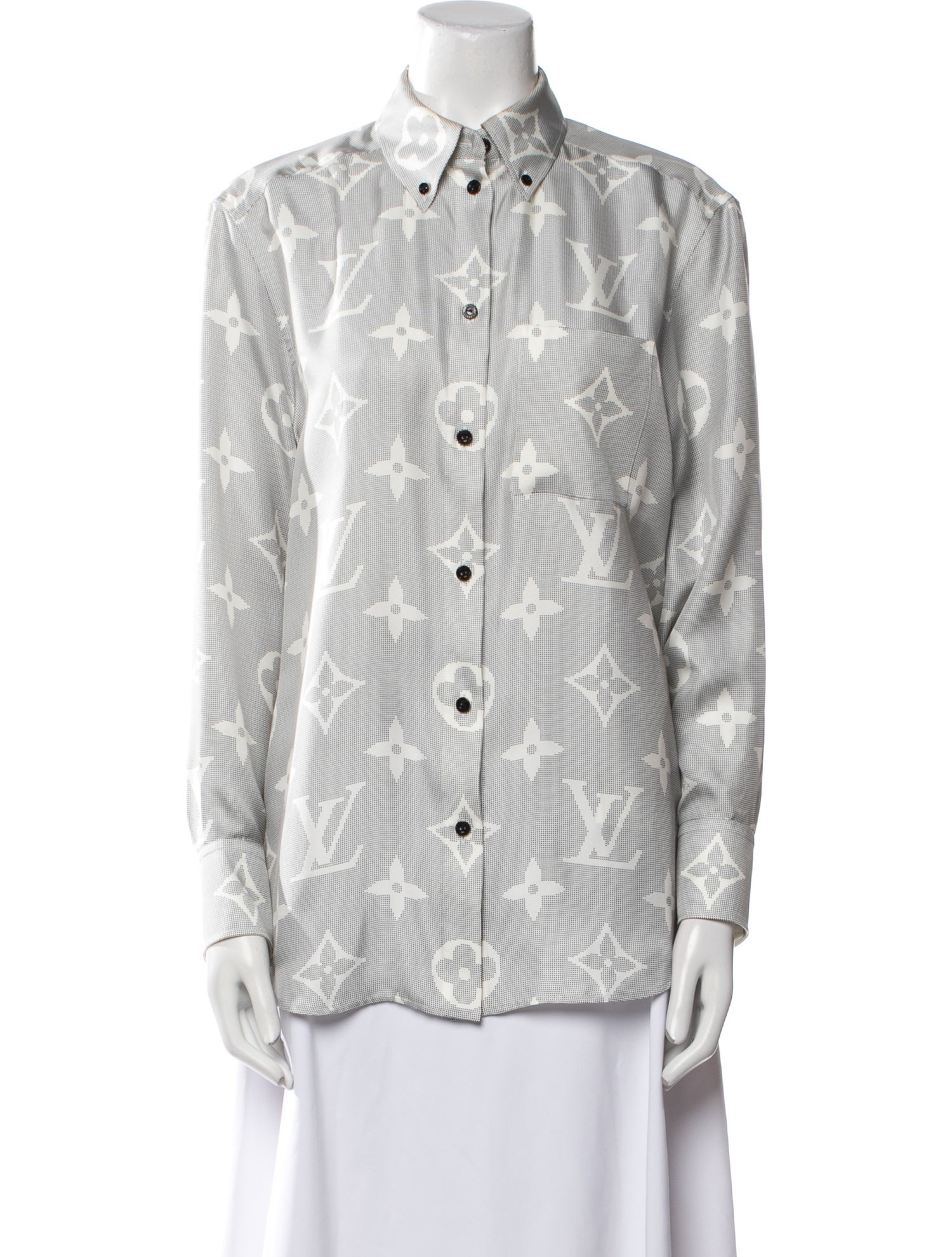 Louis Vuitton 2023 Silk Button-Up Top