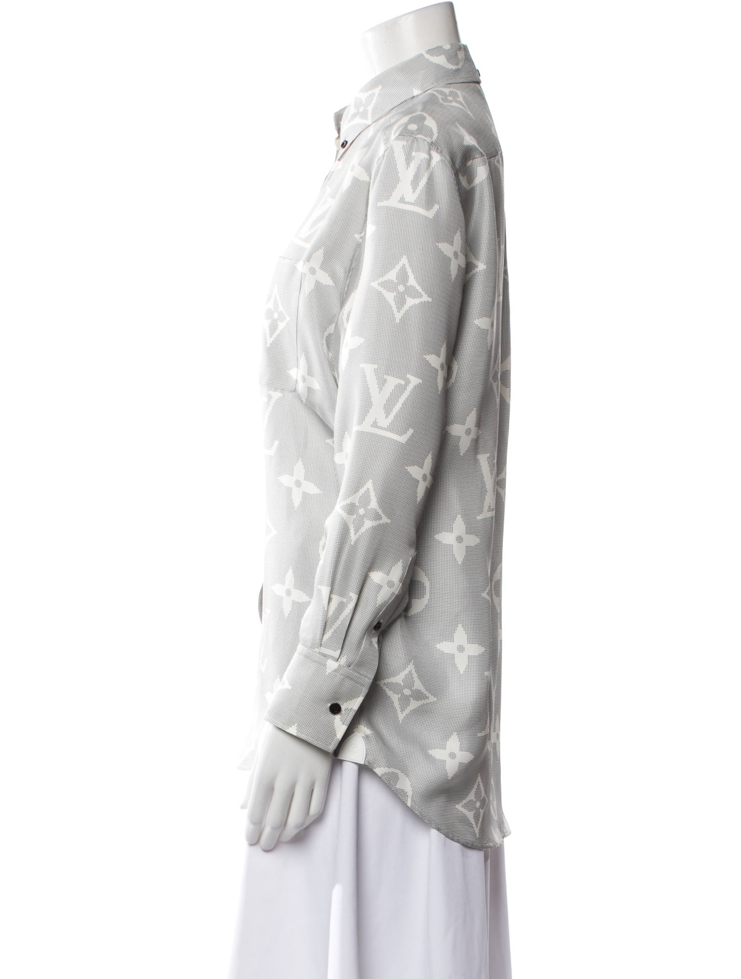 Louis Vuitton 2023 Silk Button-Up Top