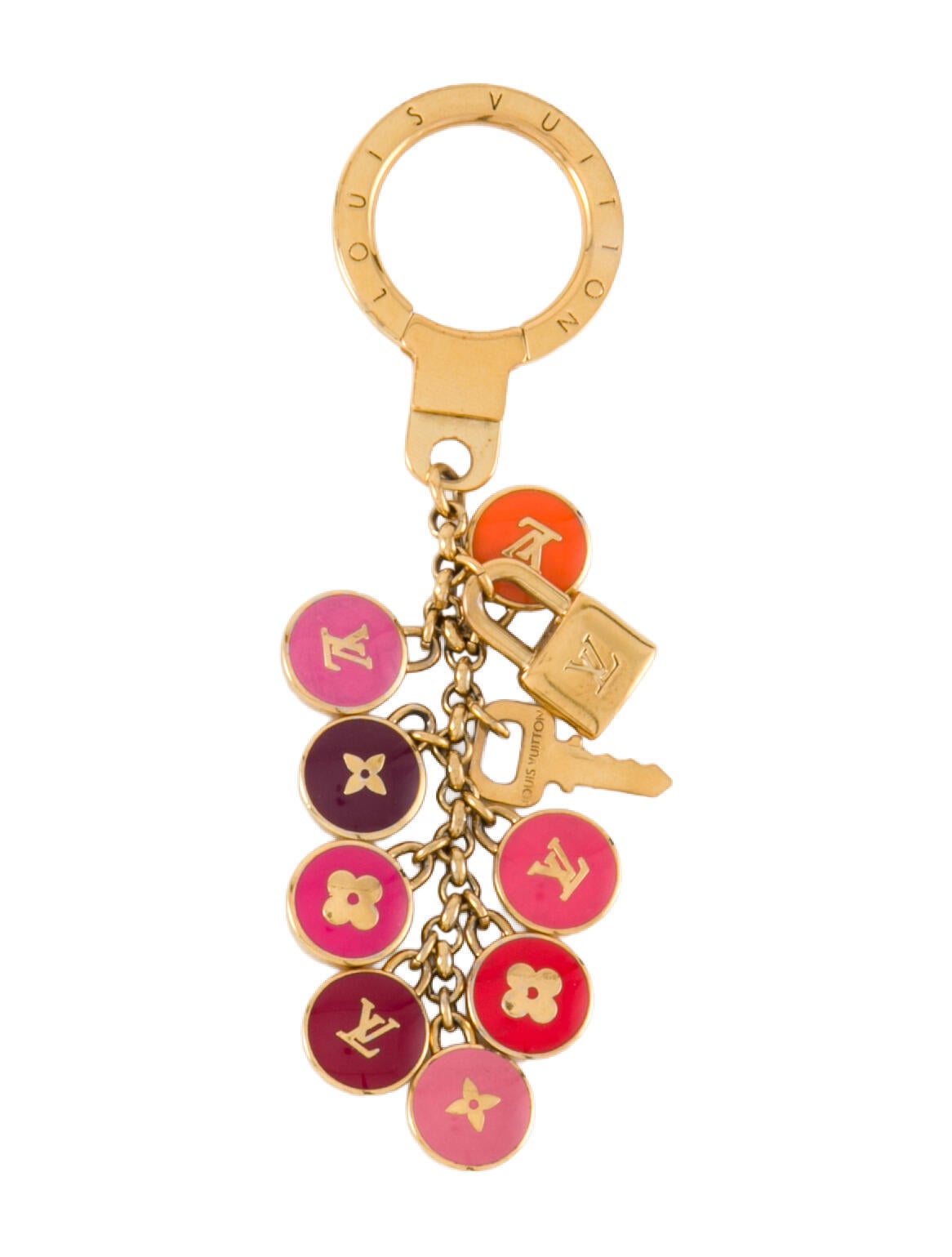 Louis Vuitton Porte Cles Chaine Pastilles Charm
