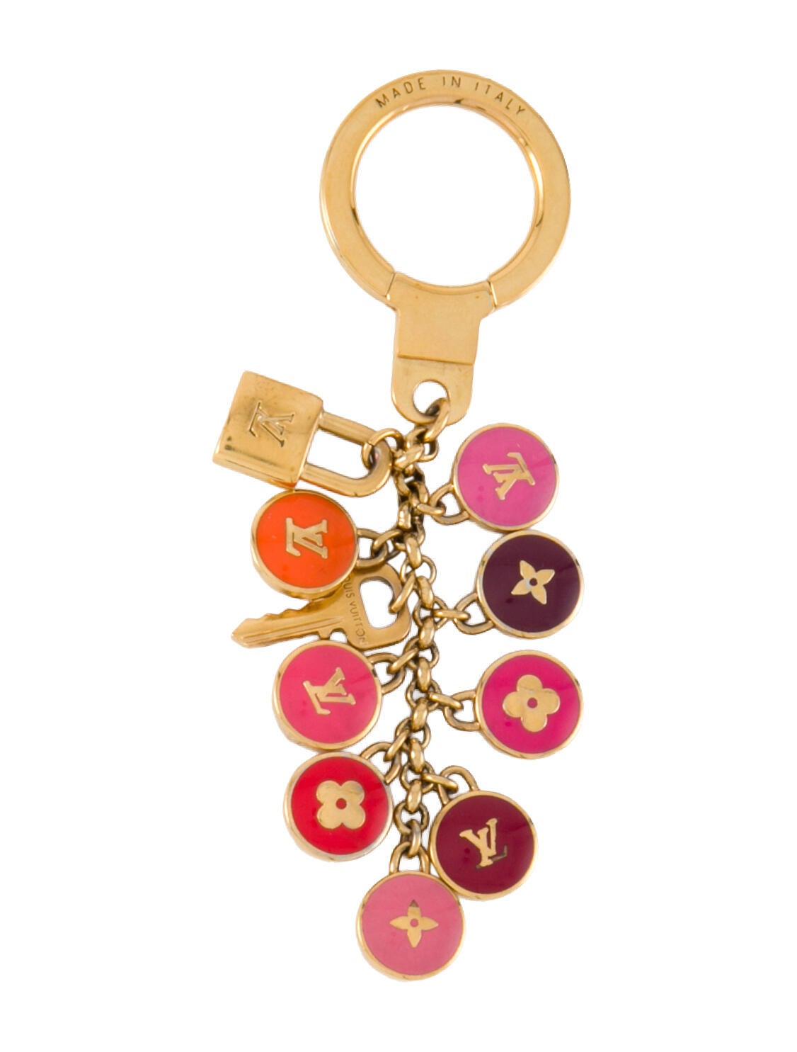 Louis Vuitton Porte Cles Chaine Pastilles Charm