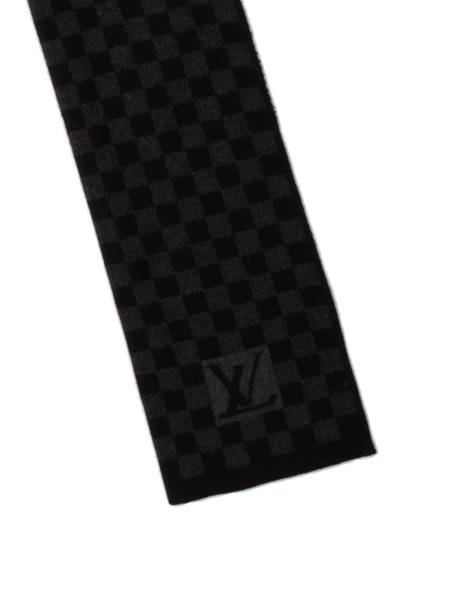 Louis Vuitton Wool Damier Graphite Pattern Scarf