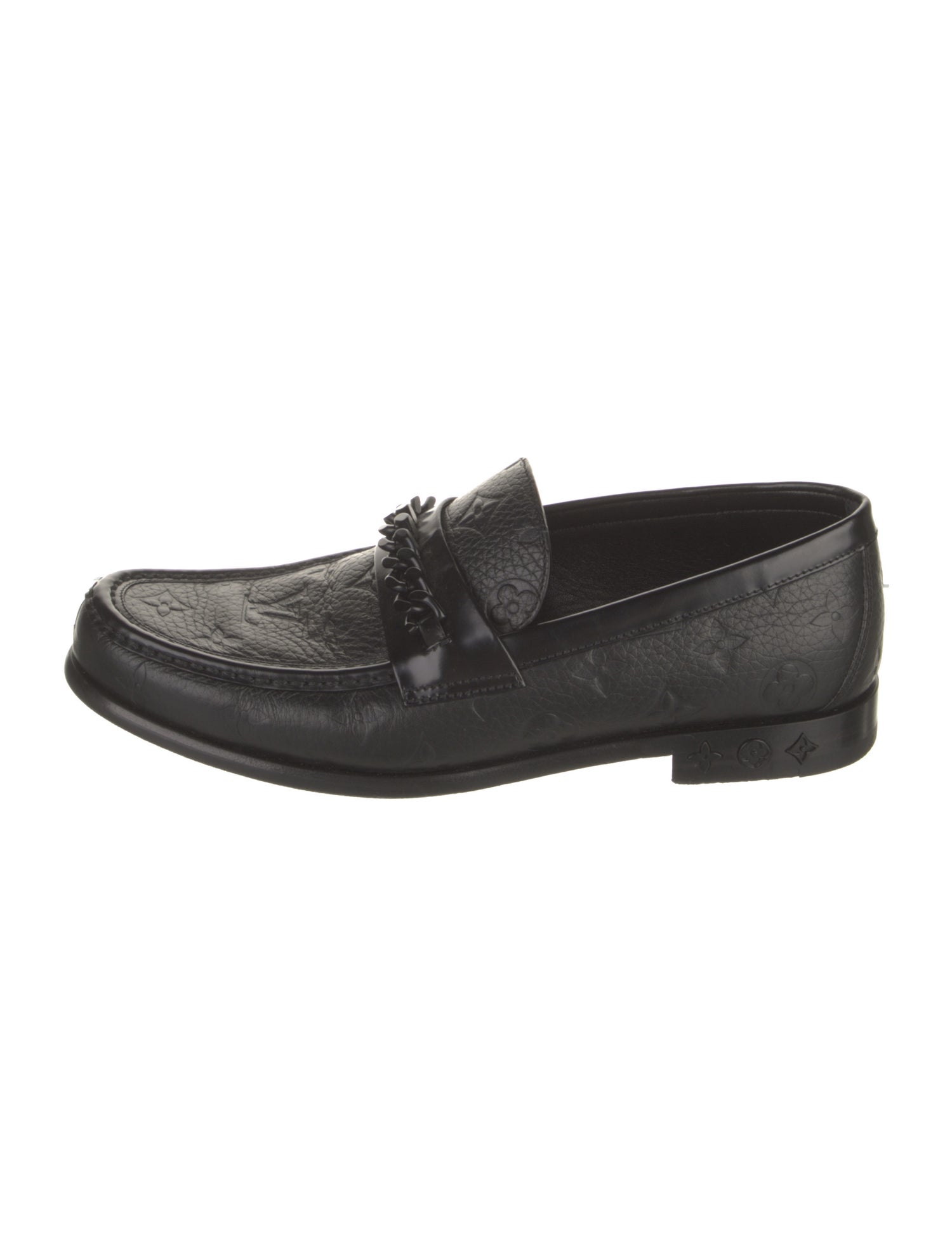 Louis Vuitton LV Monogram Leather Dress Loafers