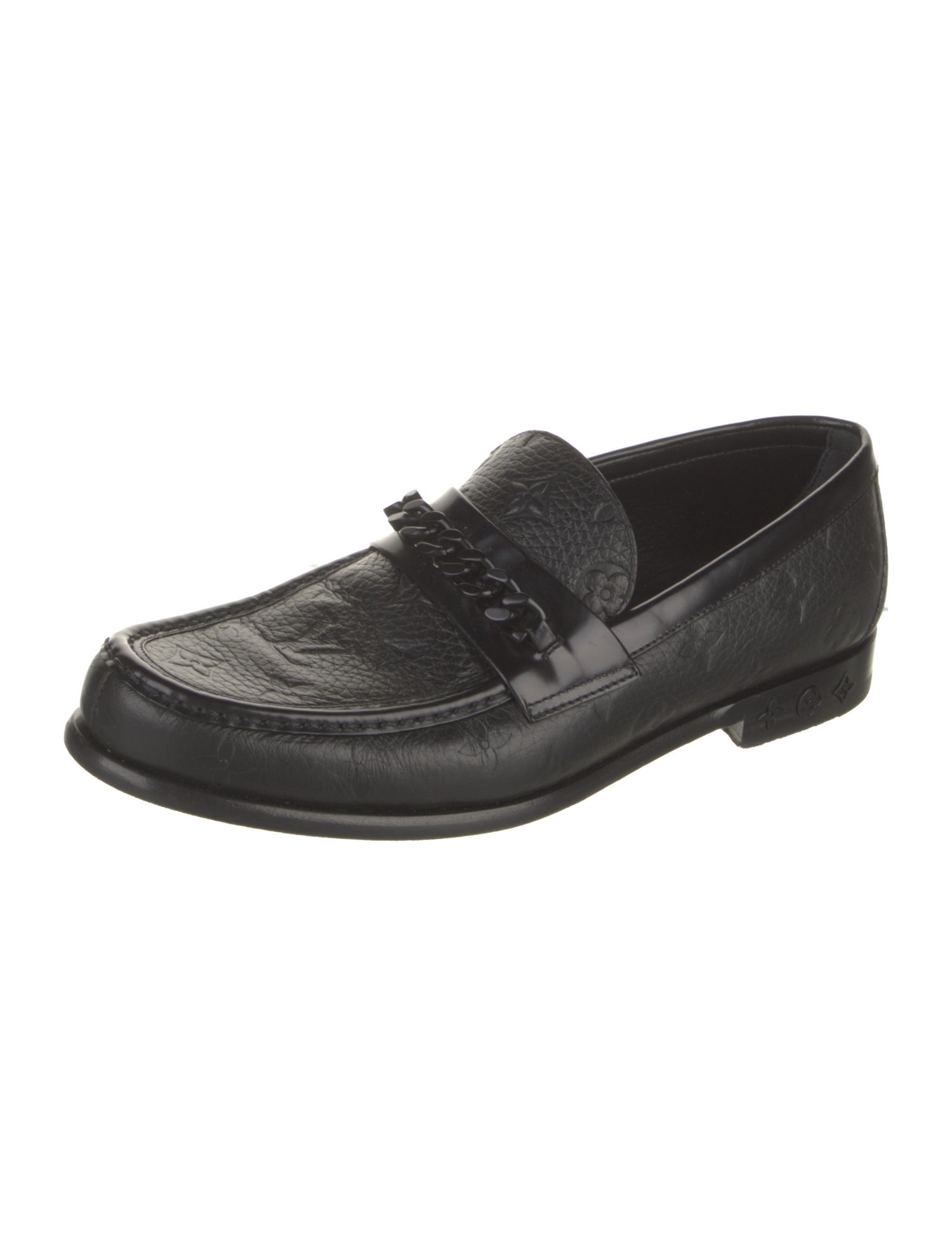 Louis Vuitton LV Monogram Leather Dress Loafers