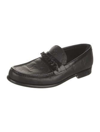 Louis Vuitton LV Monogram Leather Dress Loafers