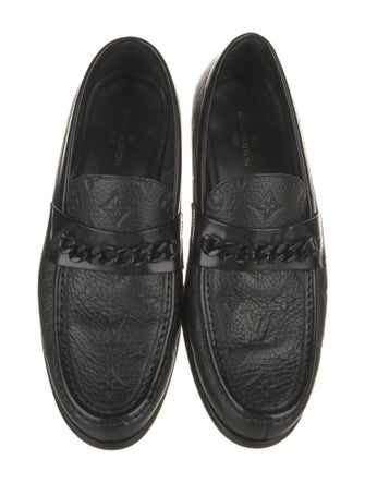 Louis Vuitton LV Monogram Leather Dress Loafers