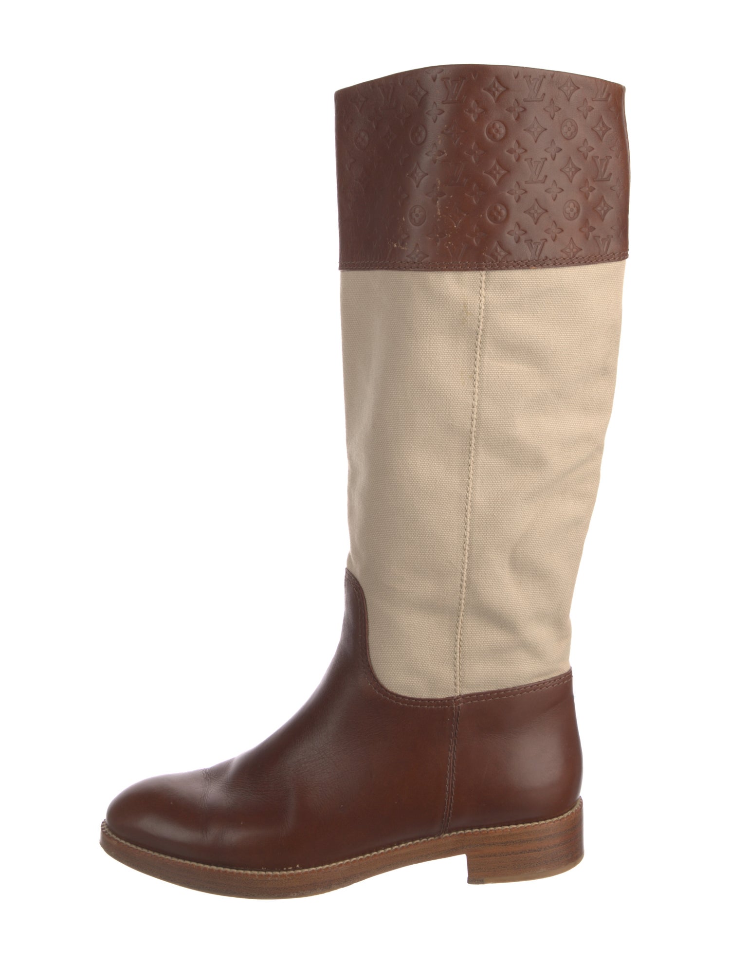 Louis Vuitton LV Monogram Leather Riding Boots
