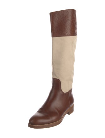 Louis Vuitton LV Monogram Leather Riding Boots