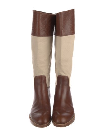 Louis Vuitton LV Monogram Leather Riding Boots